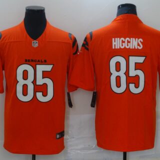 Nike Bengals 85 Tee Higgins Orange Vapor Limited Jersey