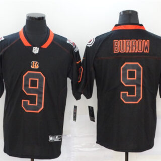 Nike Bengals 9 Joe Burrow Black Shadow Legend Limited Jersey