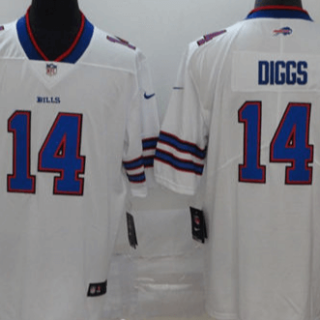 Nike Bills #14 Stefon Diggs white Men's Stitched NFL 100th Season Vapor Untouchable Limited Jersey