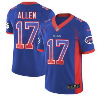 Nike Bills 17 Josh Allen Royal Drift Fashion Limited Jersey