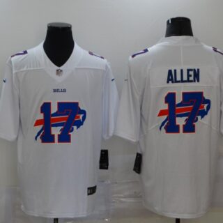 Nike Bills 17 Josh Allen White Shadow Logo Limited Jersey
