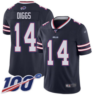 Nike Bills #14 Stefon Diggs Navy Men's Stitched NFL Limited Inverted Legend 100th Season Jersey