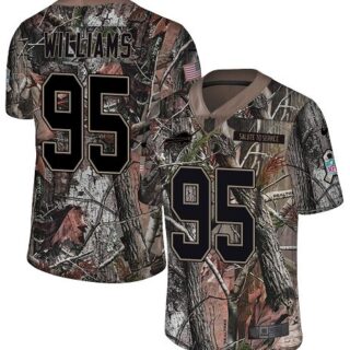 Nike Bills #95 Kyle Williams Camo Men's Stitched NFL Limited Rush Realtree Jersey