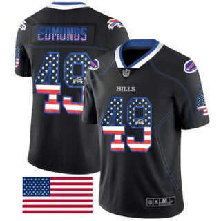 Nike Bills 49 Tremaine Edmunds Black USA Flag Fashion Limited Jersey