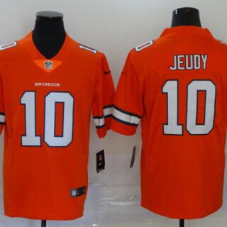 Nike Broncos 10 Jerry Jeudy Orange 2020 NFL Draft First Round Pick Color Rush Limited Jersey