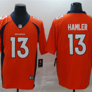 Nike Broncos 13 KJ Hamler Orange 2020 NFL Draft Vapor Untouchable Limited Jersey