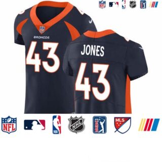 Nike Broncos #43 Joe Jones Navy Blue Alternate Men's Stitched NFL New Elite Jersey