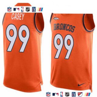 Nike Broncos #99 Jurrell Casey Orange Team Color Men's Stitched NFL Limited Tank Top Jersey