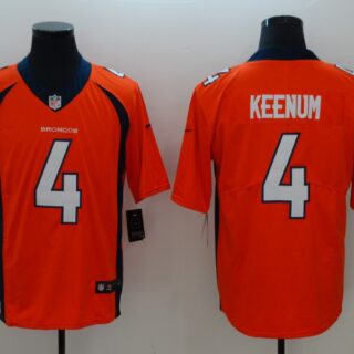 Nike Broncos 4 Case Keenum Orange Vapor Untouchable Limited Jersey