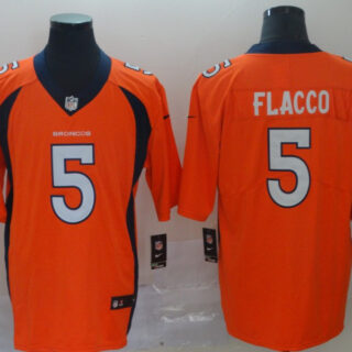 Nike Broncos 5 Joe Flacco Orange Vapor Untouchable Limited Jersey