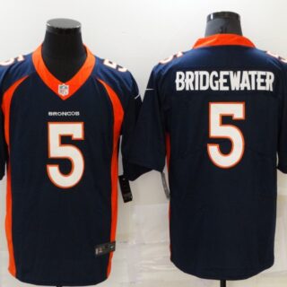 Nike Broncos 5 Teddy Bridgewater Navy Vapor Untouchable Limited Jersey