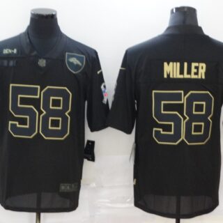 Nike Broncos 58 Von Miller Black 2020 Salute To Service Limited Jersey