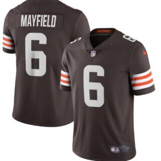 Nike Browns 6 Baker Mayfield Brown 2020 New Vapor Untouchable Limited Jersey