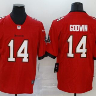 Nike Buccaneers 14 Chris Godwin Red New 2020 Vapor Untouchable Limited Jersey