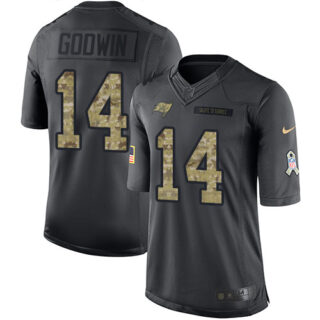 Nike Buccaneers #14 Chris Godwin Black Men's Stitched NFL Limited 2016 Salute to Service Jersey