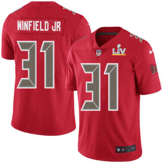 Nike Buccaneers #31 Antoine Winfield Jr. Red Youth Super Bowl LV Bound Stitched NFL Limited Rush Jersey