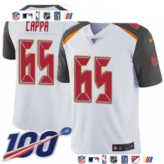 Nike Buccaneers #65 Alex Cappa White Men's Stitched NFL 100th Season Vapor Untouchable Limited Jersey