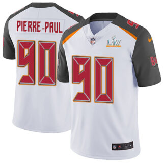Nike Buccaneers #90 Jason Pierre-Paul White Youth Super Bowl LV Bound Stitched NFL Vapor Untouchable Limited Jersey