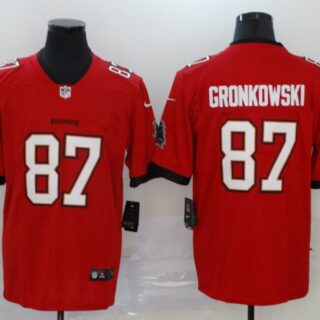 Nike Buccaneers 87 Rob Gronkowski Red 2020 New Vapor Untouchable Limited Jersey