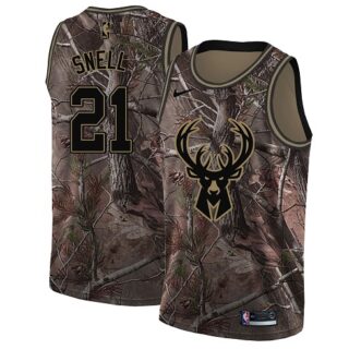 Nike Bucks #21 Tony Snell Camo Youth NBA Swingman Realtree Collection Jersey
