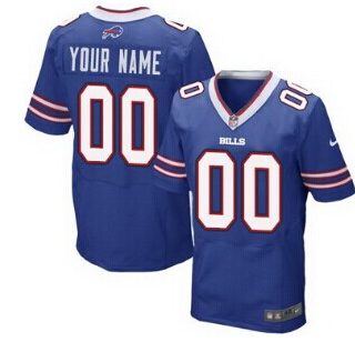 Nike Buffalo Bills Customized Light Blue Elite Jersey