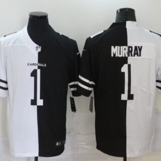 Nike Cardinals 1 Kyler Murray Black And White Split Vapor Untouchable Limited Jersey