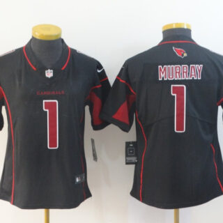 Nike Cardinals 1 Kyler Murray Black Women 2019 NFL Draft First Round Pick Color Rush Limited Jersey
