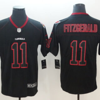 Nike Cardinals 11 Larry Fitzgerald Black Shadow Legend Limited Jersey