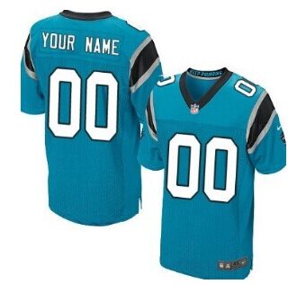 Nike Carolina Panthers Customized Blue Elite Jersey