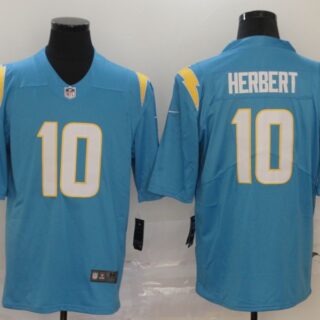 Nike Chargers 10 Justin Herbert Light Blue 2020 Vapor Untouchable Limited Jersey