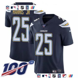 Nike Chargers #25 Chris Harris Jr Navy Blue Team Color Men's Stitched NFL 100th Season Vapor Untouchable Limited Jersey