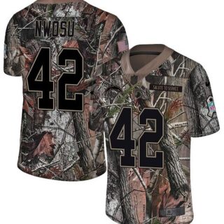 Nike Chargers #42 Uchenna Nwosu Camo Men's Stitched NFL Limited Rush Realtree Jersey