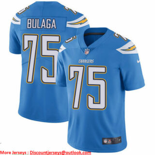 Nike Chargers #75 Bryan Bulaga Electric Blue Alternate Men's Stitched NFL Vapor Untouchable Limited Jersey