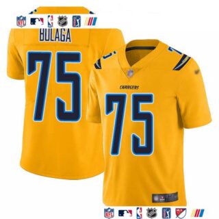 Nike Chargers #75 Bryan Bulaga Gold Men's Stitched NFL Limited Inverted Legend Jersey
