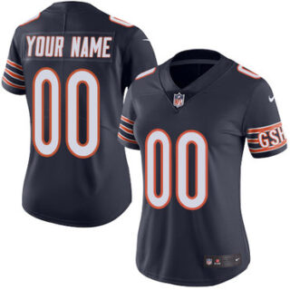 Nike Chicago Bears Elite Navy Blue Home Women's Jersey NFL Vapor Untouchable Customized jerseys