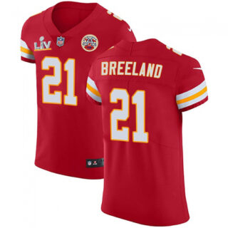 Nike Chiefs #21 Bashaud Breeland Red Team Color Men's Super Bowl LV Bound Stitched NFL Vapor Untouchable Elite Jersey