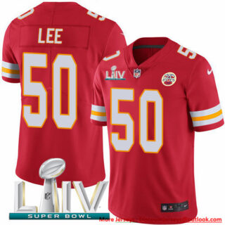 Nike Chiefs #50 Darron Lee Red Super Bowl LIV 2020 Team Color Men's Stitched NFL Vapor Untouchable Limited Jersey