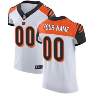 Nike Cincinnati Bengals Elite White Road Men's Jersey NFL Vapor Untouchable Customized jerseys