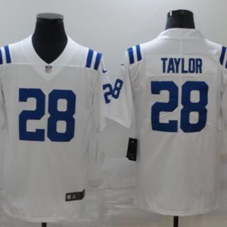 Nike Colts 28 Jonathan Taylor White Vapor Untouchable Limited Jersey