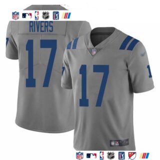 Nike Colts #17 Philip Rivers Gray Men's Stitched NFL Limited Inverted Legend Jersey