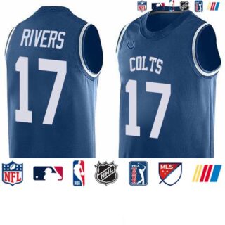 Nike Colts #17 Philip Rivers Royal Blue Team Color Men's Stitched NFL Limited Tank Top Jersey