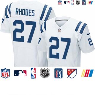 Nike Colts #27 Xavier Rhodes White Men's Stitched NFL New Elite Jersey