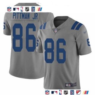 Nike Colts #86 Michael Pittman Jr. Gray Men's Stitched NFL Limited Inverted Legend Jersey
