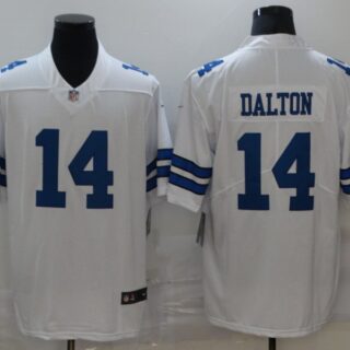 Nike Cowboys 14 Andy Dalton White Vapor Untouchable Limited Jersey