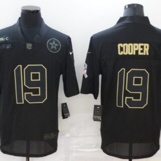 Nike Cowboys 19 Amari Cooper Black 2020 Salute To Service Limited Jersey