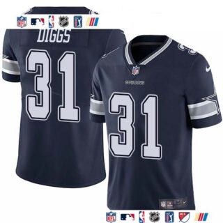Nike Cowboys #31 Trevon Diggs Navy Blue Team Color Men's Stitched NFL Vapor Untouchable Limited Jersey