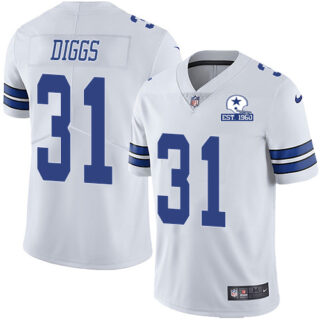 Nike Cowboys #31 Trevon Diggs White Men's Stitched With Established In 1960 Patch NFL Vapor Untouchable Limited Jersey