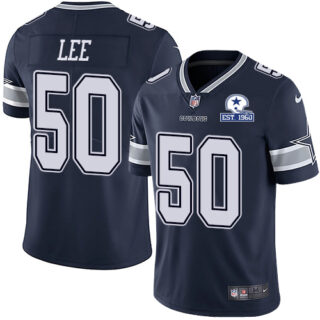 Nike Cowboys #50 Sean Lee Navy Blue Team Color Men's Stitched With Established In 1960 Patch NFL Vapor Untouchable Limited Jersey