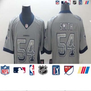 Nike Cowboys 54 Jaylon Smith Gray Drift Fashion Limited Jersey
