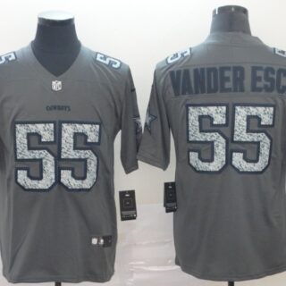Nike Cowboys 55 Leighton Vander Esch Gray Camo Vapor Untouchable Limited Jersey